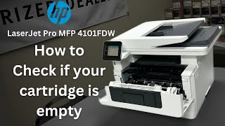 How To Check if your 148 Cartridge is Empty | HP LaserJet Pro MFP 4101FDW