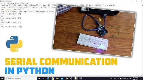 Python Serial Communication with Arduino