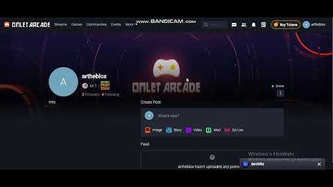 I created an Omlet Arcade account (LINK TO PROFILE BELOW TO FOLLOW ME)