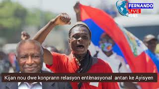 Ansyen Prezidan Leslie François Manigat Ap Explike Nou Kijan Nou Dwe Fè Relasyon Entènasyonal