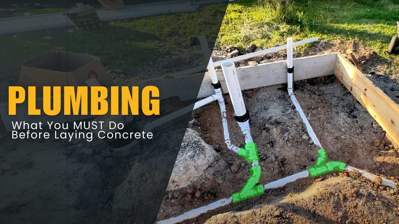 Plumbing: What You MUST Do Before Laying Concrete! (Excavation Stage)