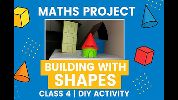 Creative Maths Project: Building Model with 3D Shapes | Class 4 Vacation Homework #kvs #maths