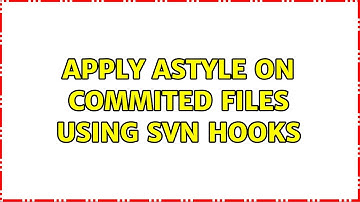 Apply astyle on commited files using SVN hooks