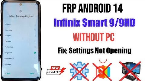 Infinix Smart 9 FRP Bypass Android 14 Without PC | 100% Working 2025
