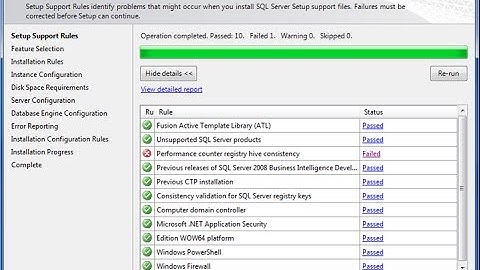 Fix Microsoft SQL 2008 Setup: Performance Counter Registry Hive consistency check failed