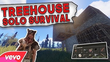 MY OWN TREEHOUSE BASE?! | Rust SOLO SURVIVAL Gameplay | The Official Wipe #1