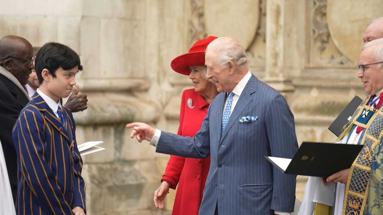 UK royals and guests leave Westminster Abbey after Commonwealth Day service | AFP