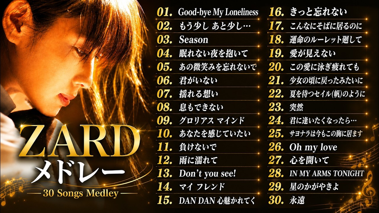 ZARD ベストヒットスコア SUPER ARTIST by ZARD 超美品 歌詞付】坂井泉水の歌声をもう一度🤗☆ZARD ベストヒットメドレー