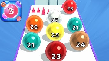MARBLE RUN 3D: COLOR BALL RACE All Levels Gameplay Walkthrough iOS 63