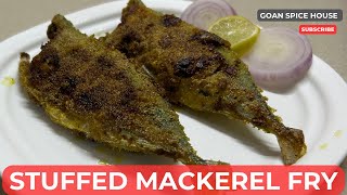 Stuffed Mackerel Recipe l भरलेले बांगडे रेसीपी l Mackerel Fry Goan Style l @GoanSpiceHouse