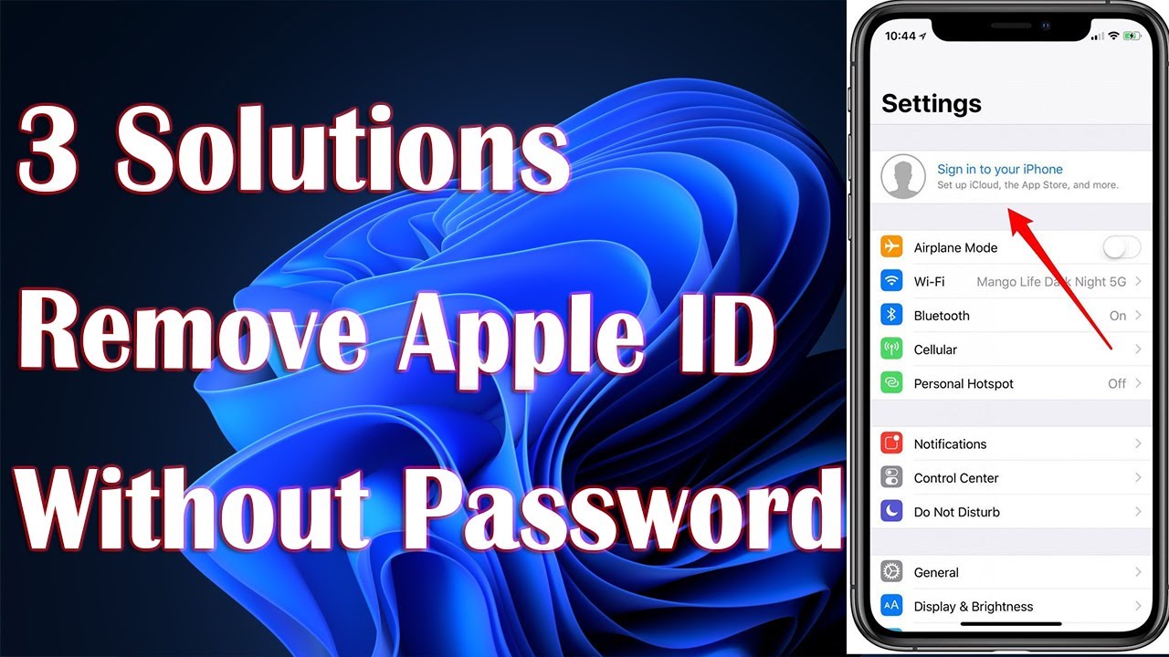 Remove Apple ID Without Password 2022 - 3 Fix How To