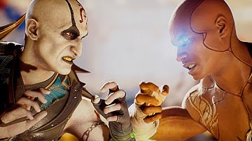 Geras reveals Quan Chi is evil in every timeline (All Intro Dialogues Quan Chi Vs Geras) - MK 1