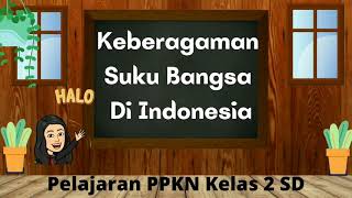Keberagaman Suku Bangsa di Indonesia-Pelajaran PPKN Kelas 2  SD
