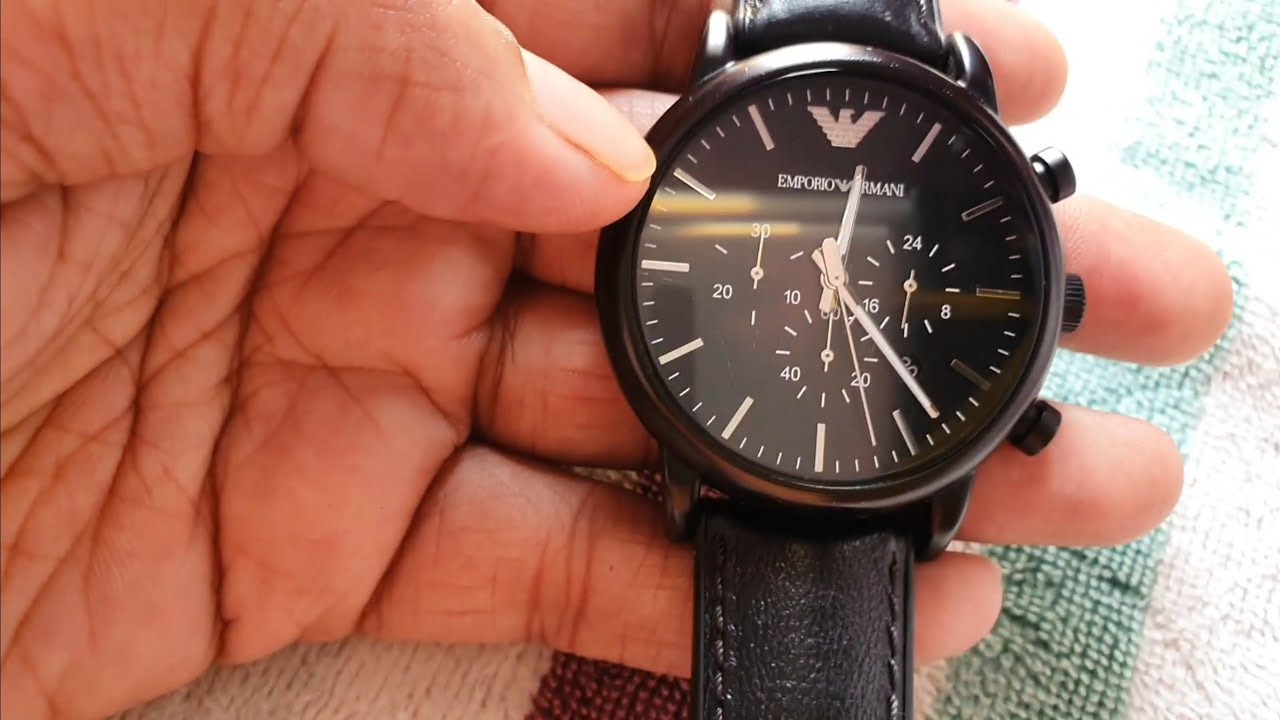 hindi in | Review Watch Emporio Armani Chronograph AR1970 - - YouTube