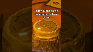 How do I emboss the bottom of a shot glass using a UV laser from @xToollaser