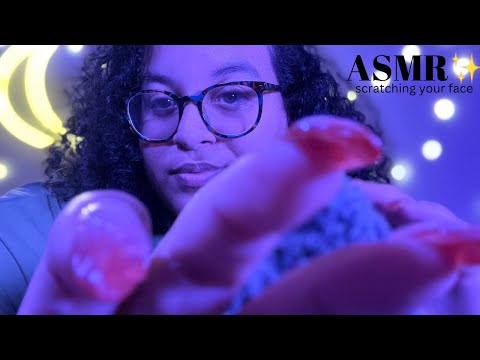 ASMR ~ Fast & Aggressive Mic Scratching ~ personal attention, fluffy mic scratching, mouth sounds