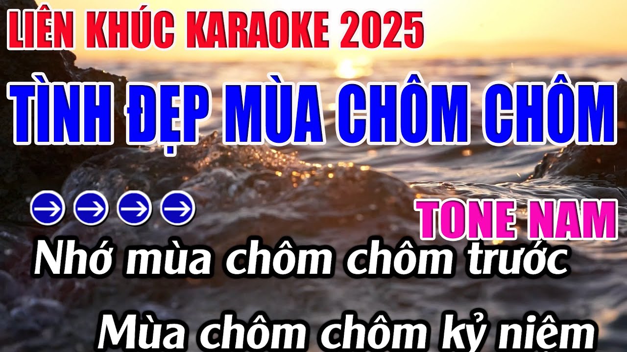 Liên Khúc Bolero Tone Nam Dễ Hát Karaoke Tình Đẹp Mùa Chôm Chôm Karaoke 9999 - Beat Mới