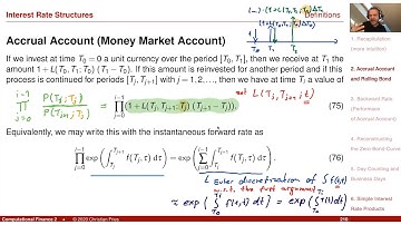 Lecture Computational Finance 2 / Appl. Math. Fin. 07: Interest Rates (2)