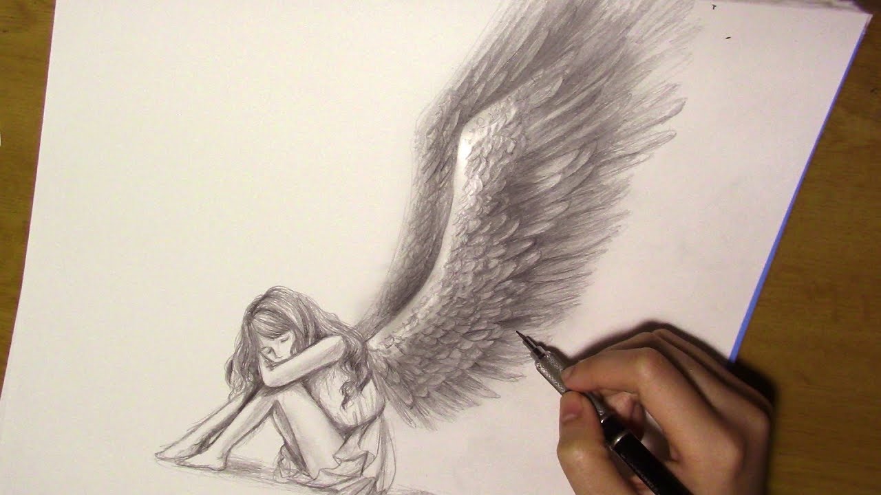 How to Draw an Angel - Really Easy Drawing Tutorial