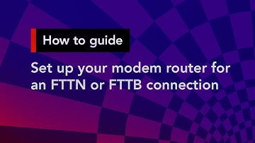 How to set up your modem router for an FTTN or FTTB connection - Superloop Customer Support
