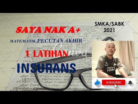 Matematik Kssm Spm 1 Soalan Insurans Youtube
