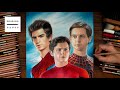 Drawing 3 Spider man - Tom Holland, Andrew Garfield & Tobey Maguire [Drawing Hands]