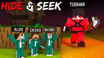 TINY Vs GIANT Hide and Seek in Minecraft !!!
