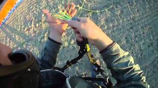 Paraglider  wints start GOPRO