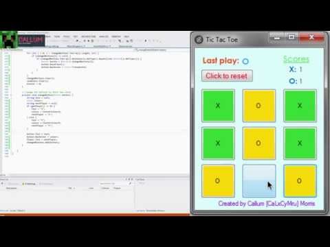 Tic Tac Toe In C# - Created By CaLxCyMru