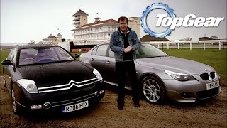 Citroen C6 BMW 5 Series SUSPENSION TEST Top Gear | 4K 60fps AI Upscale #topgear #thegrandtour screenshot 3