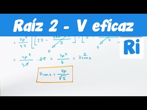 √2 de Tensión Eficaz  RMS ¿De dónde viene?