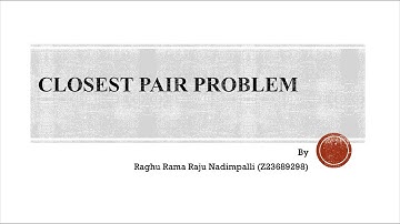 Closest Pair Problem using Brute Force and Divide & Conquer Algorithms