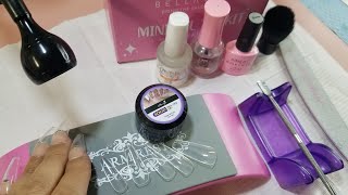 WATCH ME WORK:APPLYING FULL COVER TIPS WITH SOLID GEL FROM AMAZON||FULL REVIEW!! screenshot 2