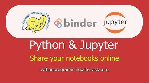 Jupyter notebooks: share them with mybinder.org