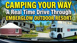 Emberglow Outdoor Resort A Real-Time Drive-Through Tour Camping Your Way Near Asheville, Nc