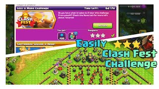 Easily ⭐⭐⭐ New Clash Fest Challenge | Easiest Method.....