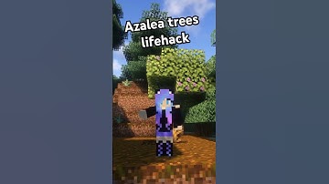 Azalea trees lifehack #minecraft
