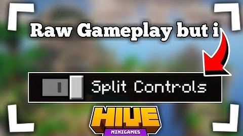 Raw Gameplay but i Split Controls on Skywars Hive(Minecraft Bedrock Edition)