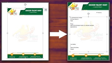How to Insert Letterhead in Microsoft Office Word with Full Width and Height | ABM Graphics