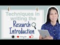 WRITING THE RESEARCH INTRODUCTION//TECHNIQUES + BONUS TIPS #PracticalResearch#ResearchPaper