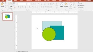 You Can See Three Shapes On The First Slide Of The Current Presentation. Change The Layout As...