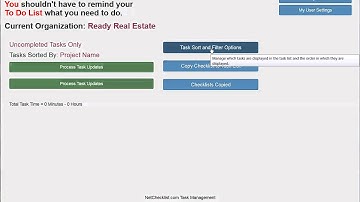 Net Checklist.com - Basic Navigation