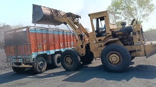 //Loader loading coal and hyba // or the coal picking of stone// #construction #youtube shorts