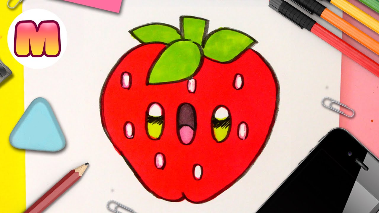 Tutorial FÁCIL de Fresa Kawaii Para Principiantes!