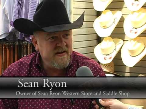 Sean Ryon shapes a cutter's hat