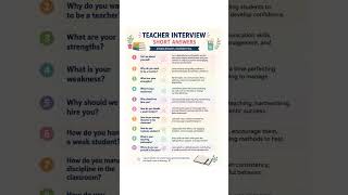 interview questions for teacher#spokenenglish #learning #education