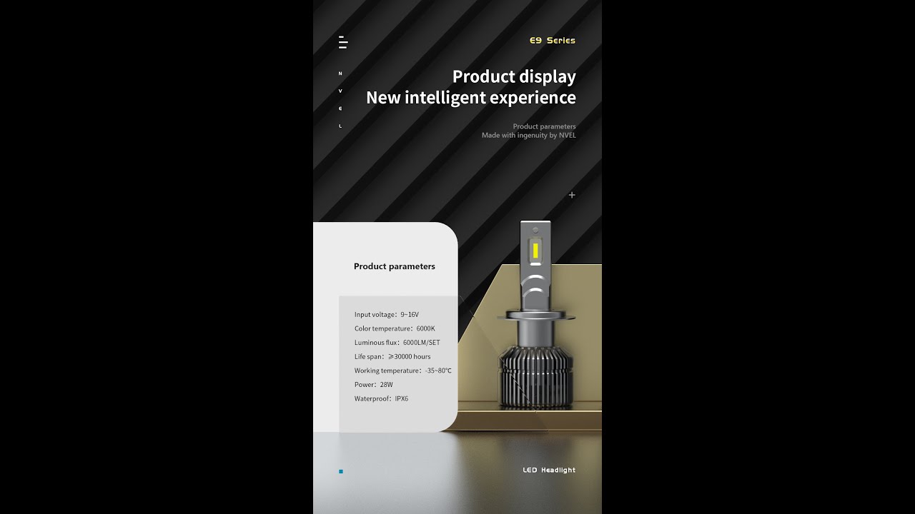 28w LED Headlight | NVEL | E9 | Auto headlight retrofit