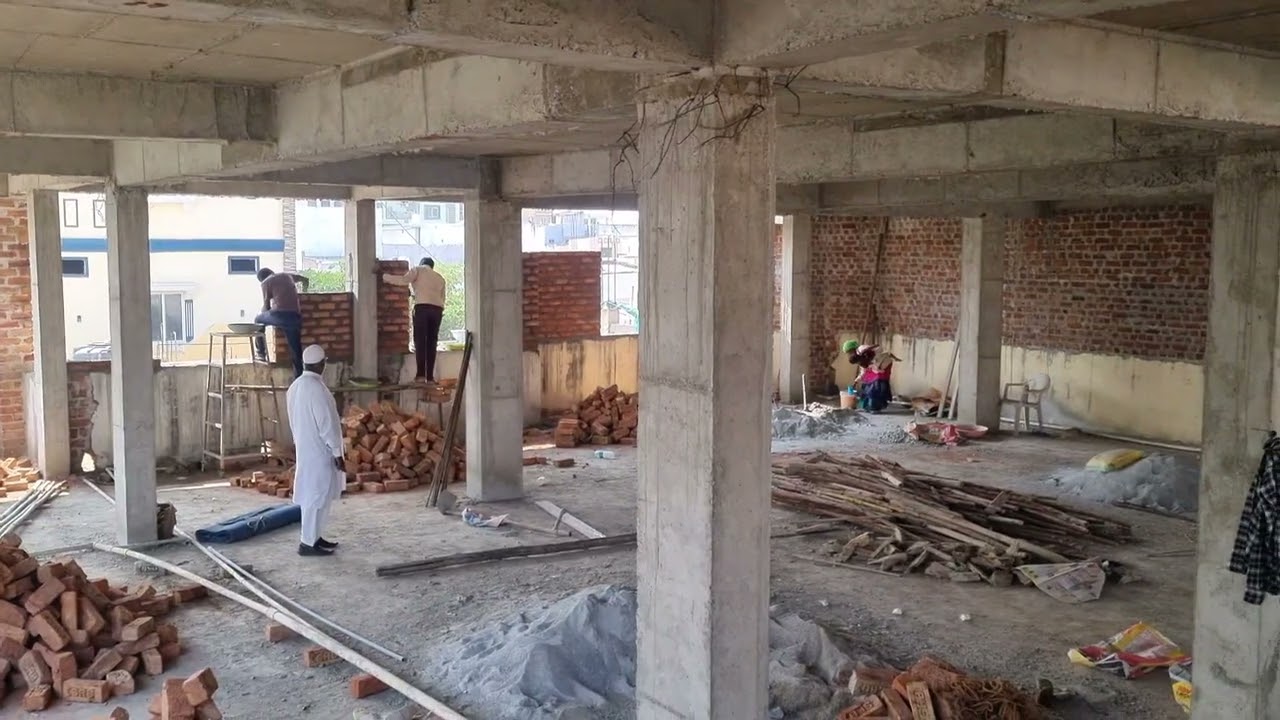 Masjid kalifa stairs head slab concrete work, 