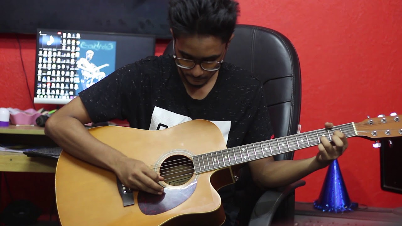 Artcell- Utsober Utshahe Guitar cover (both solos)