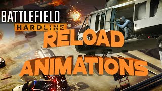 Battlefield Hardline  ALL Reload Animations! Easter Eggs